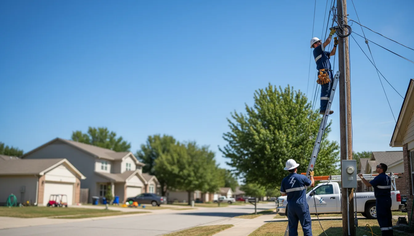 Residential electrician providing installation services in Vail, IA